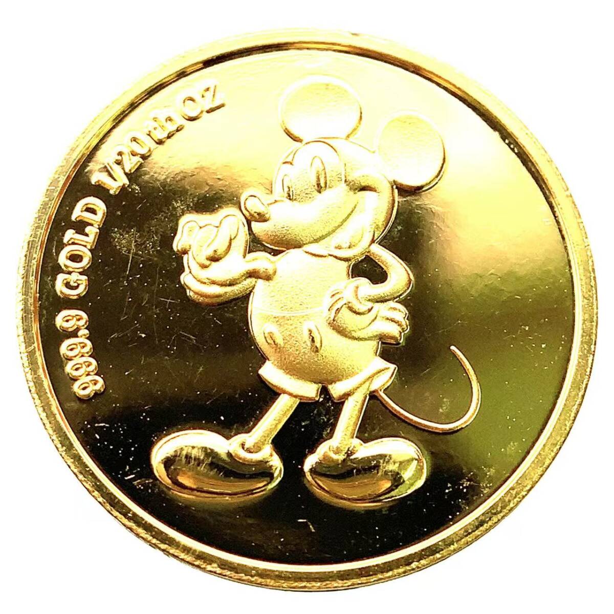 超歓迎 ディズニー金貨 ミッキー 24金 純金 1.5g コイン イエロー コレクション