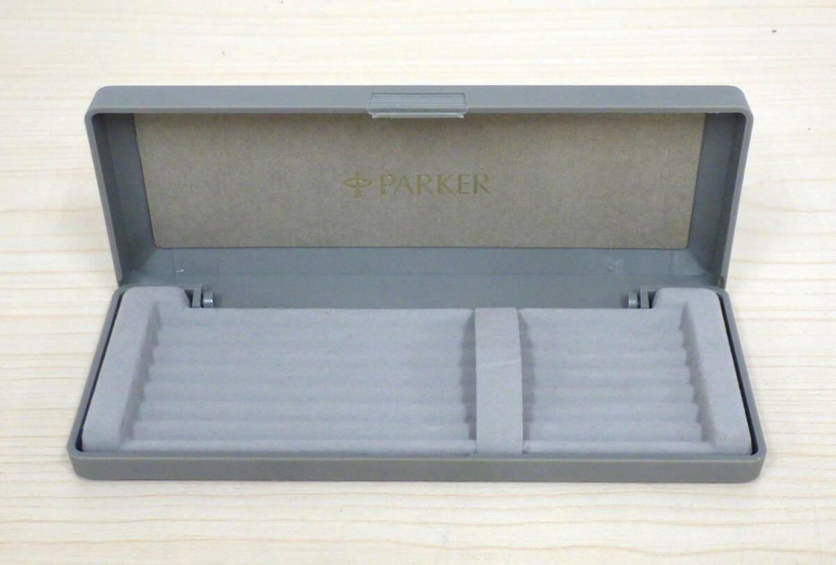 ZB285 PARKER/パーカー ノック式ボールペン 文房具/文具/ステーショナリー 筆記用具/ペン ゴールド ペンケース付き インク無し/現(xiàn)狀品