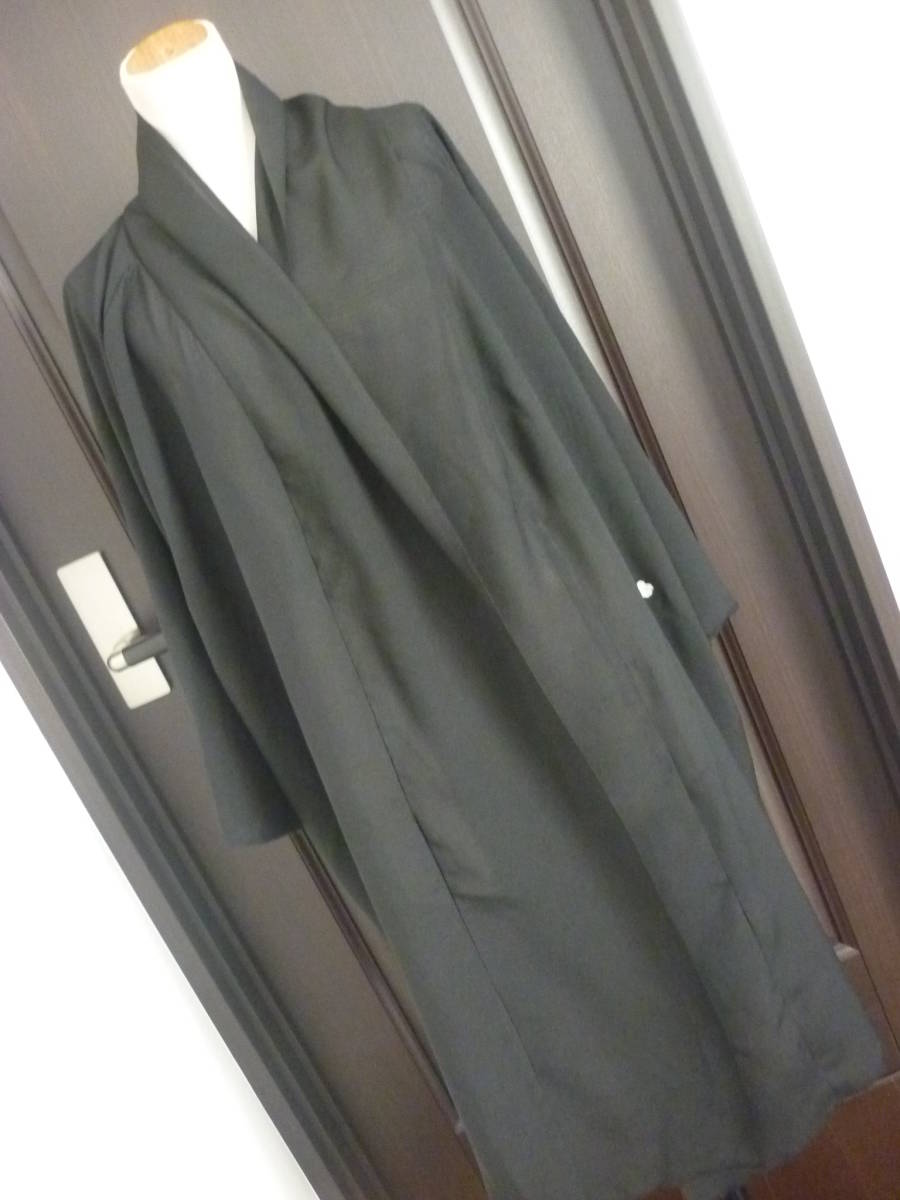  быстрое решение LL,2L,3L,4L большой размер чёрный .. .. чувство, весна лето пальто ( длина 90 ширина 66) поминальная служба, траурный костюм,., кимоно переделка, пальто + One-piece . ансамбль костюм 