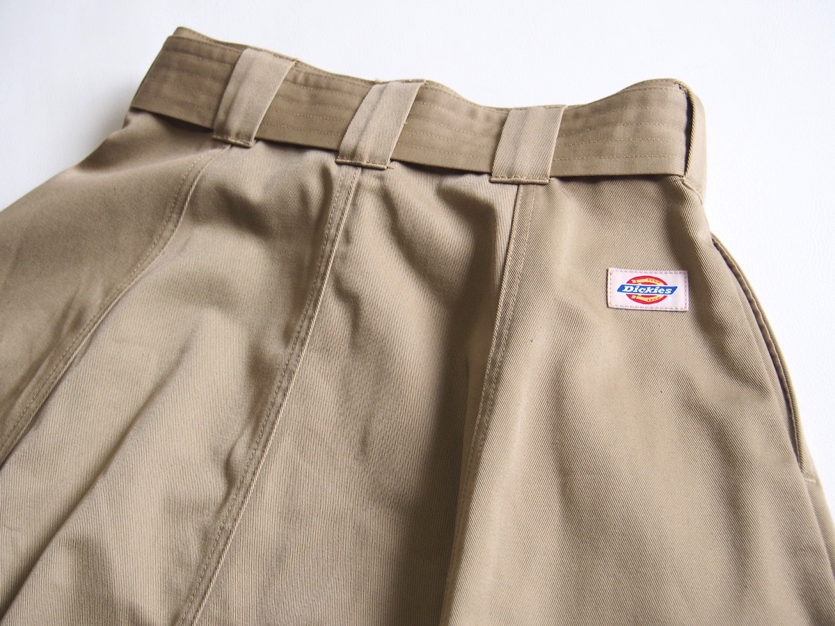 B:MING by BEAMS × Dickies special order ribbon flair skirt * Be mingby Beams beige 