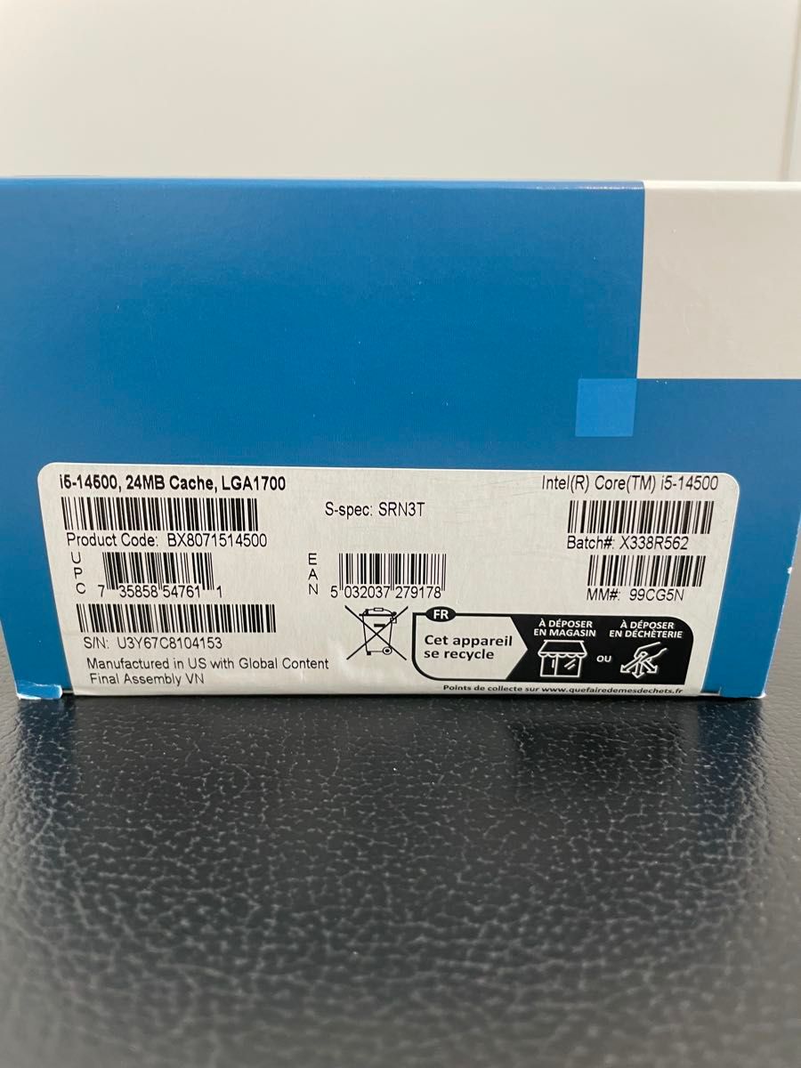 Intel Core i5-14500 CPU LGA1700 動作確認済|Yahoo!フリマ(旧 Intel Core i5-14500 CPU LGA1700 動作確認済|Yahoo!フリマ(旧