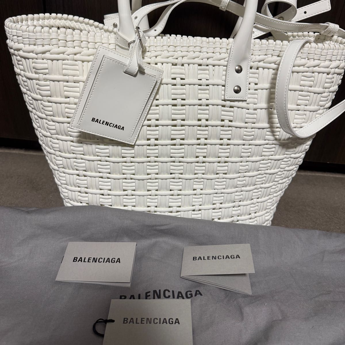 美品】BALENCIAGA ビストロ S 2way かごバッグ ショルダーバッグ 美品】BALENCIAGA ビストロ S 2way かごバッグ ショルダーバッグ