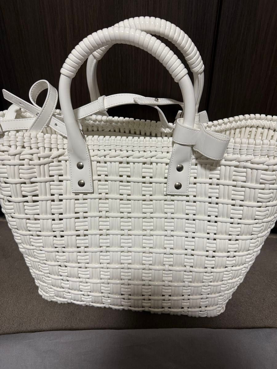 美品】BALENCIAGA ビストロ S 2way かごバッグ ショルダーバッグ 美品】BALENCIAGA ビストロ S 2way かごバッグ ショルダーバッグ