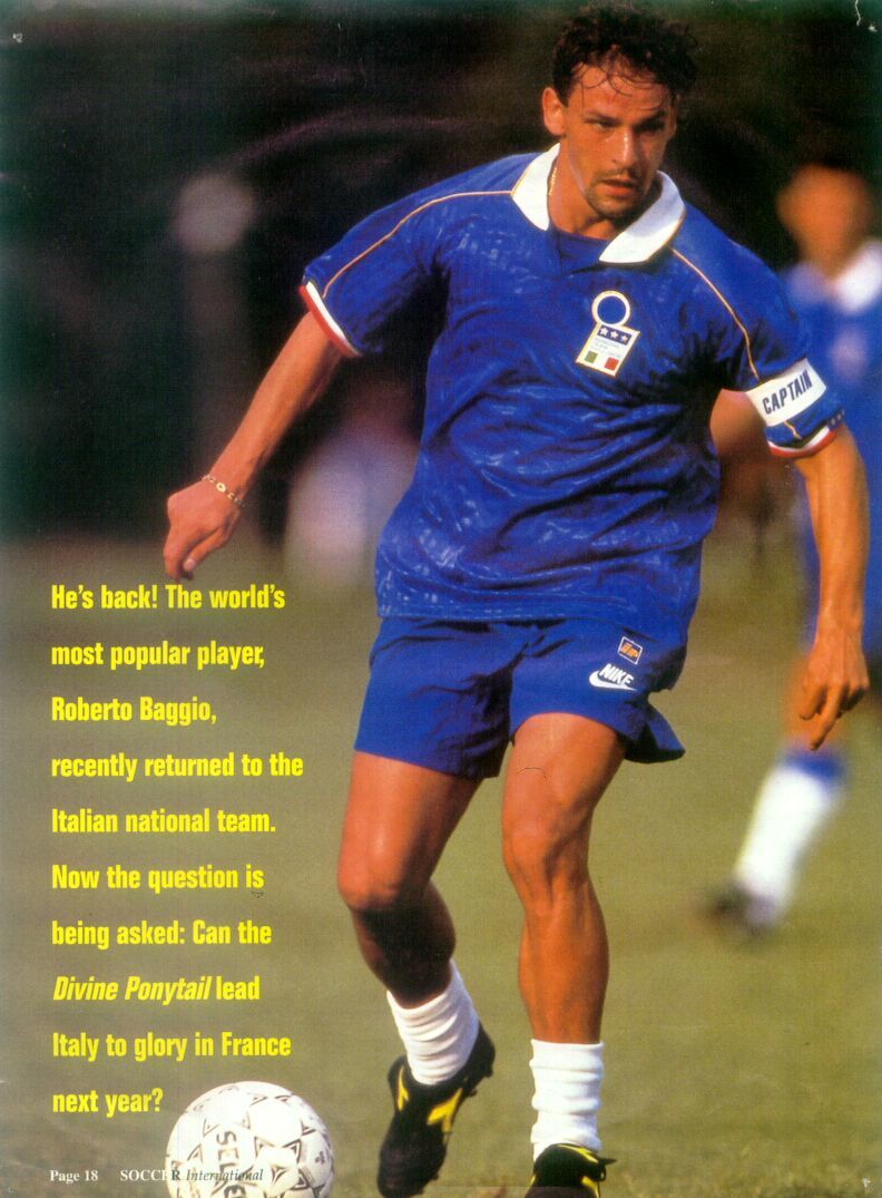 95イタリア(H)#10 バッジョ BAGGIO 半袖 Nike正規 ユーロ96予選仕様 L