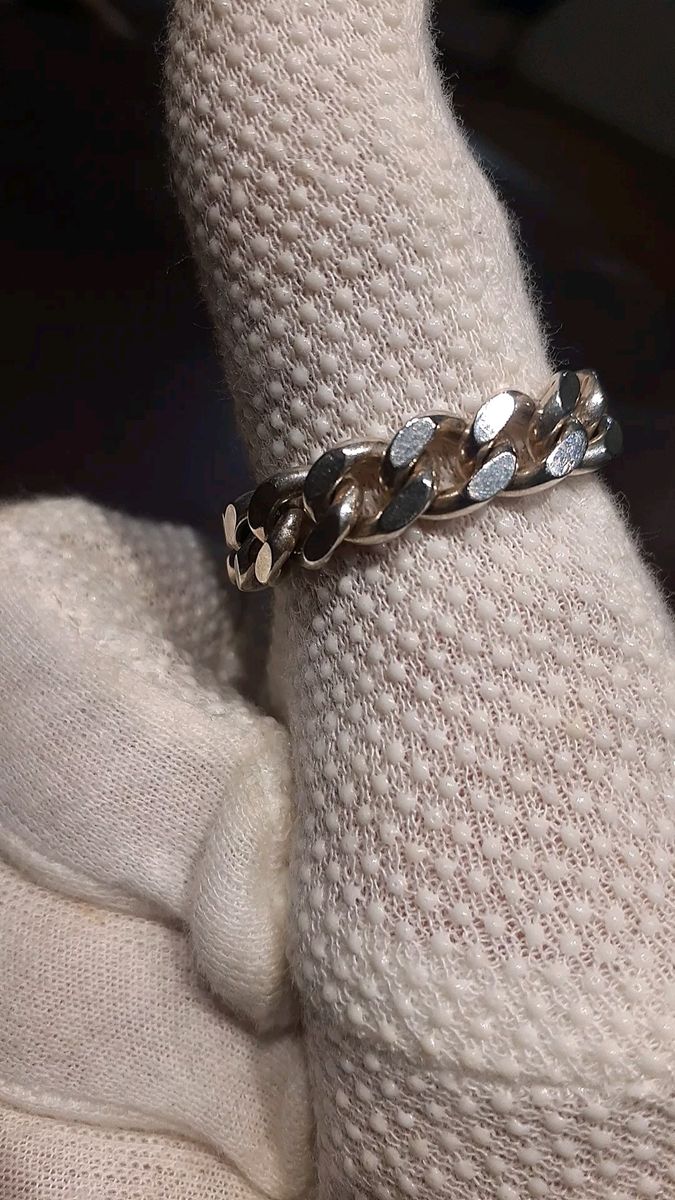 喜平 タイプ Silverチェーンリング おおきめ