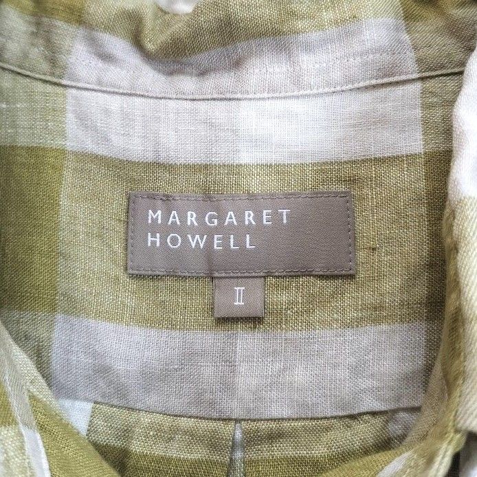MARGARET HOWELL マーガレットハウエル リネン100% ブロック MARGARET HOWELL マーガレットハウエル リネン100% ブロック