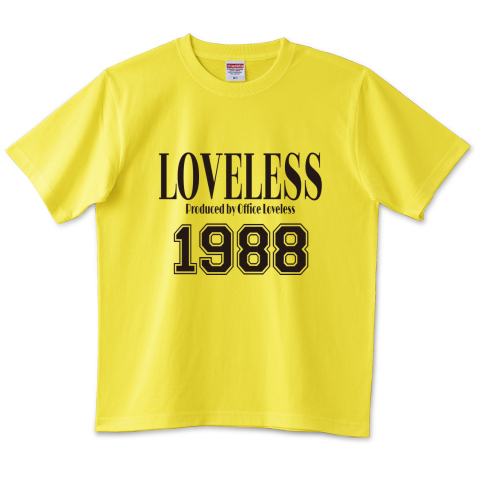 ☆Ls (Loveless) 1988 LOVELESS T-SH.COLOR：YELLOW.SIZE：XS～2XL ≪即決商品≫☆_フロント