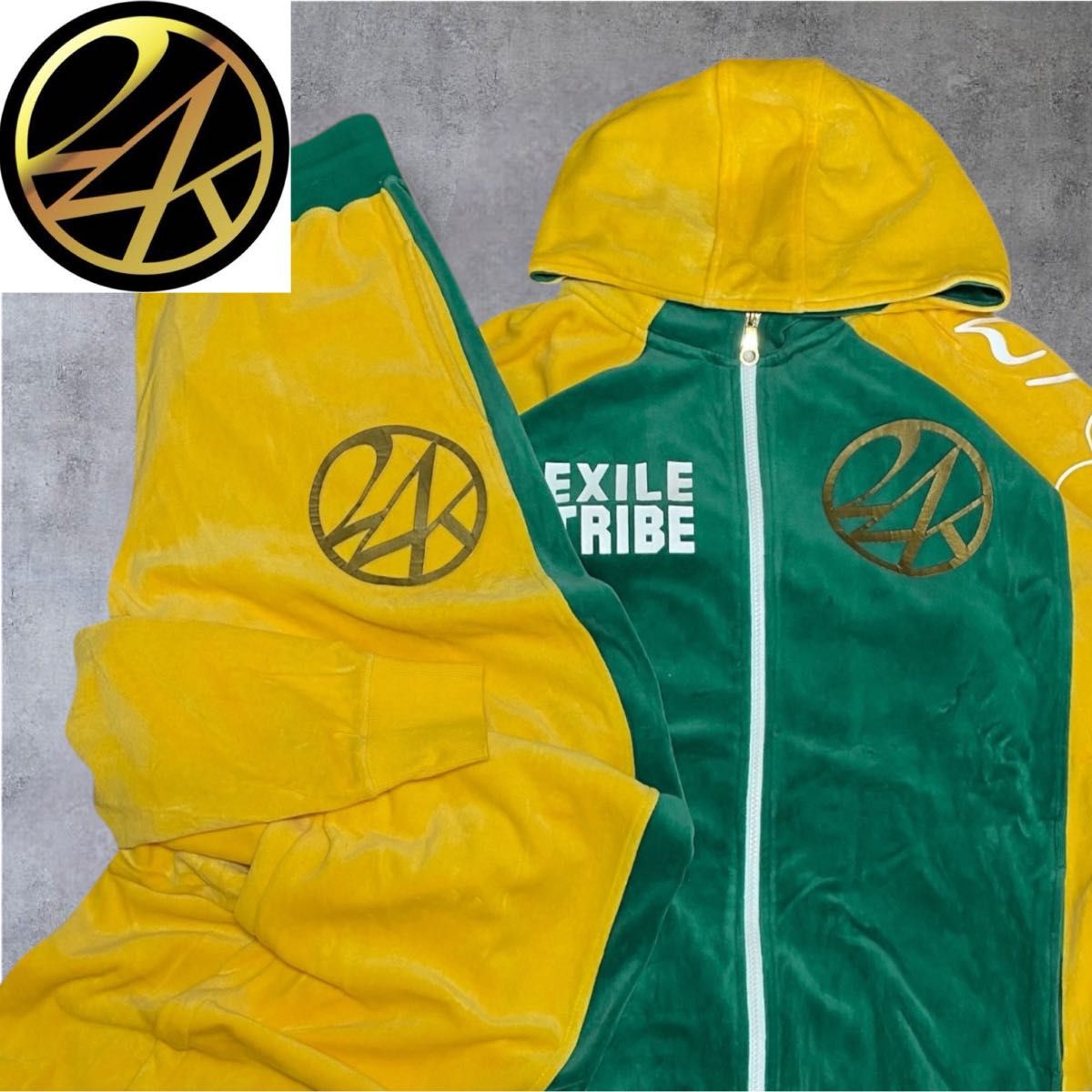 EXILE TRIBE 24 karats ベロア セットアップ ジャージ 初期 EXILE TRIBE 24 karats ベロア セットアップ ジャージ 初期