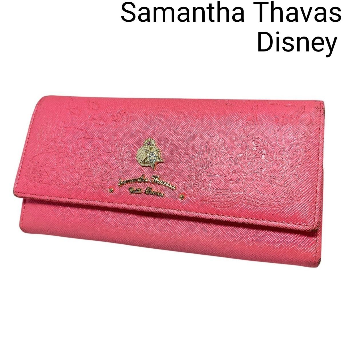 Samantha Thavas】サマンサ ディズニー コラボ アリエル 長財布 Samantha Thavas】サマンサ ディズニー コラボ アリエル 長財布
