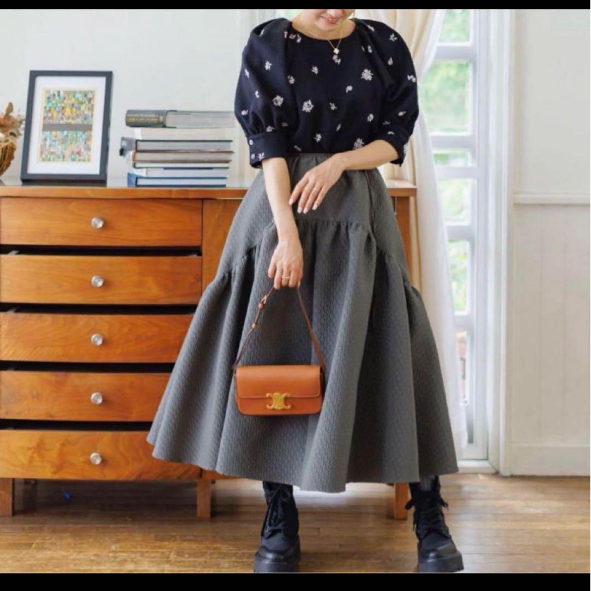 Bluelea ブルレアJacquard skirt カーキ S|Yahoo!フリマ(旧 Bluelea ブルレアJacquard skirt カーキ S|Yahoo!フリマ(旧