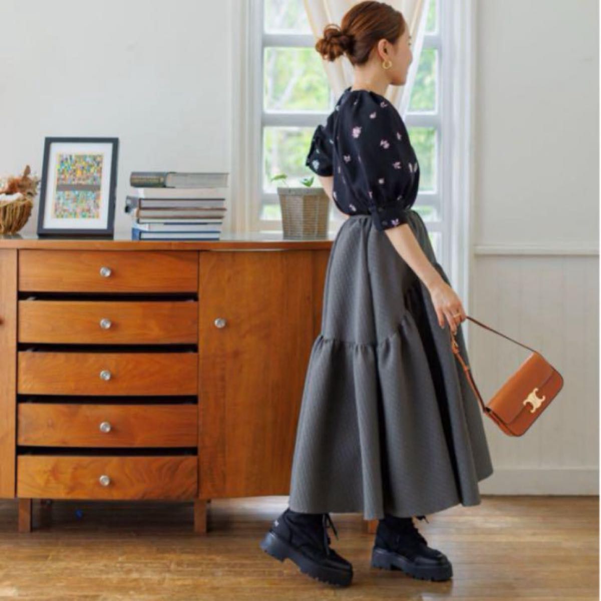 Bluelea ブルレアJacquard skirt カーキ S|Yahoo!フリマ(旧 Bluelea ブルレアJacquard skirt カーキ S|Yahoo!フリマ(旧