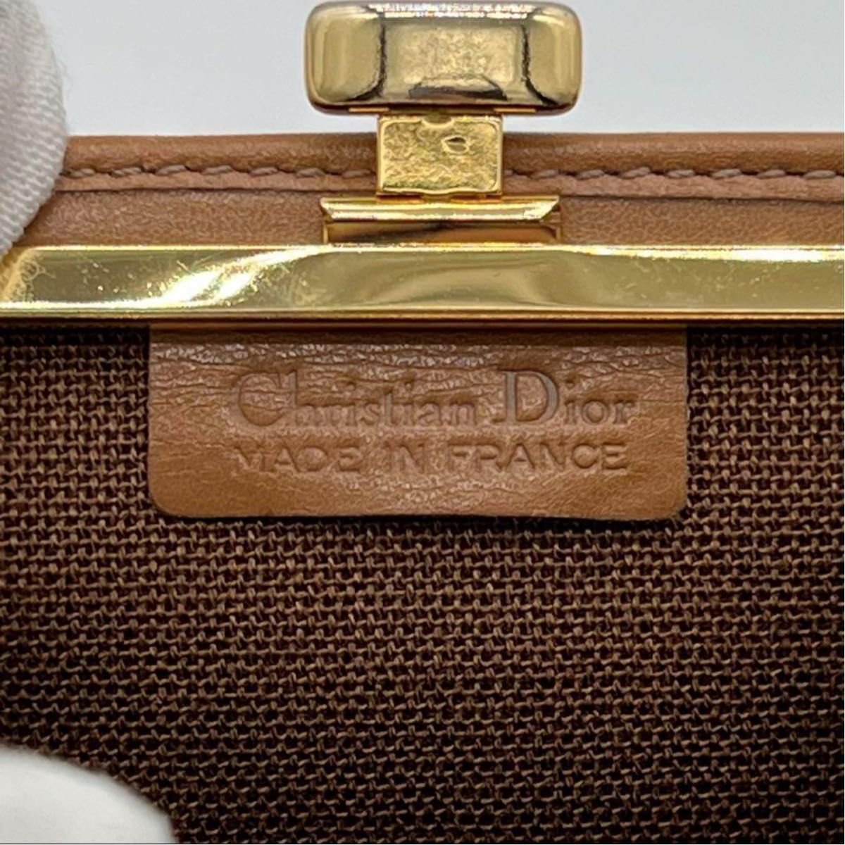 美品】ChristianDior クリスチャンディオール ハニカム柄 コイン 美品】ChristianDior クリスチャンディオール ハニカム柄 コイン