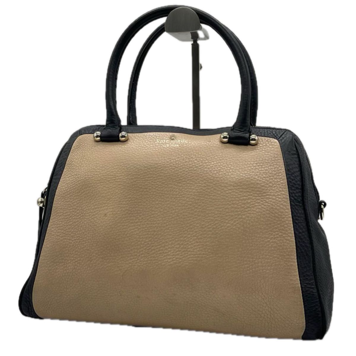 良品】kate spade ケイトスペード ハンドバッグ バイカラー 良品】kate spade ケイトスペード ハンドバッグ バイカラー