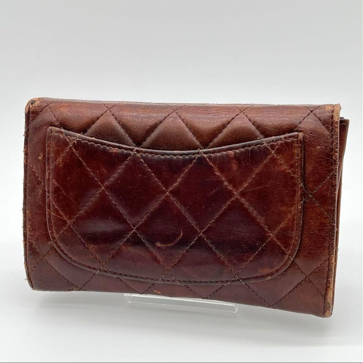 良品】CHANEL シャネル マトラッセ 三つ折財布 ヴィンテージ 良品】CHANEL シャネル マトラッセ 三つ折財布 ヴィンテージ