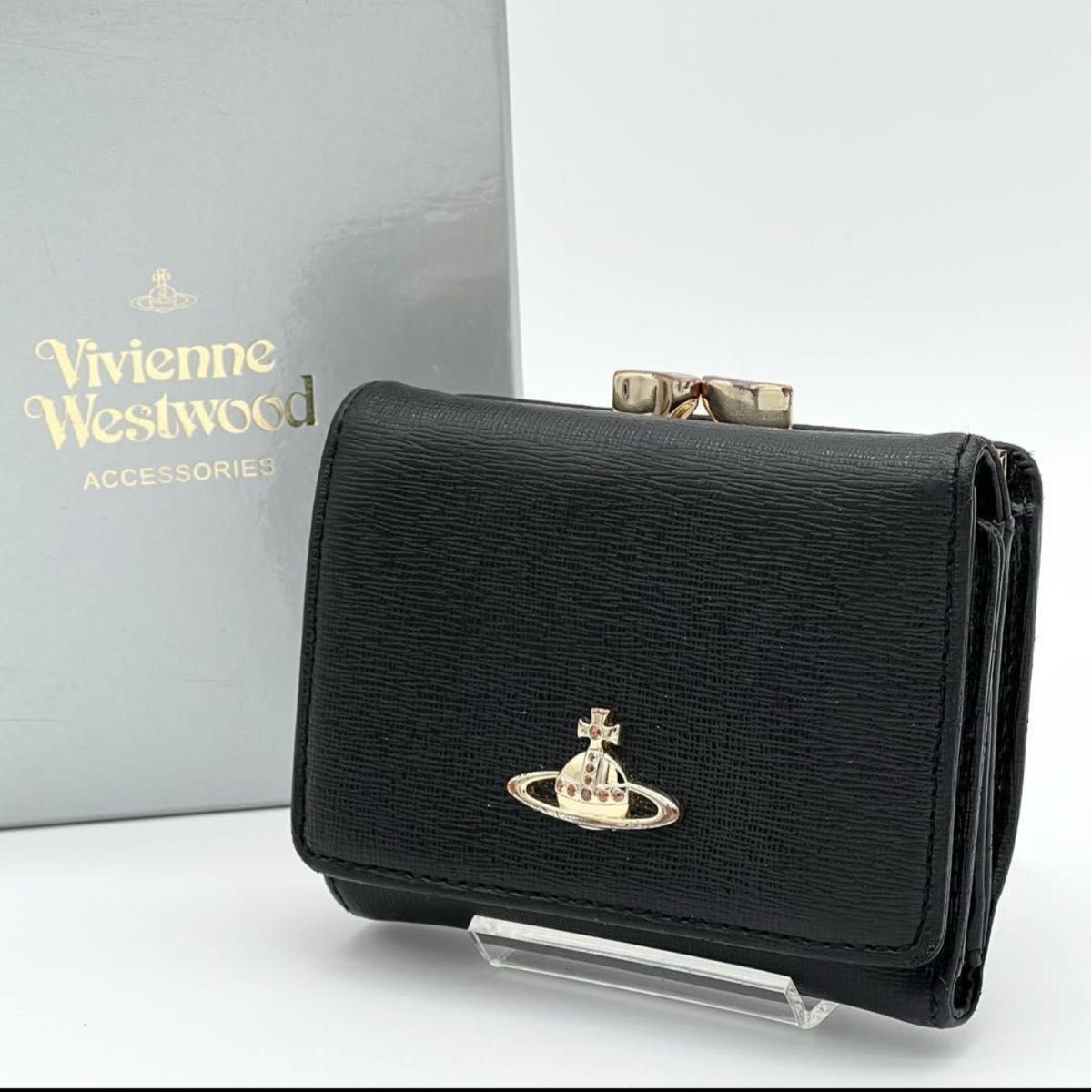 良品】Vivienne Westwood ヴィヴィアンウエストウッド 三つ折 良品】Vivienne Westwood ヴィヴィアンウエストウッド 三つ折