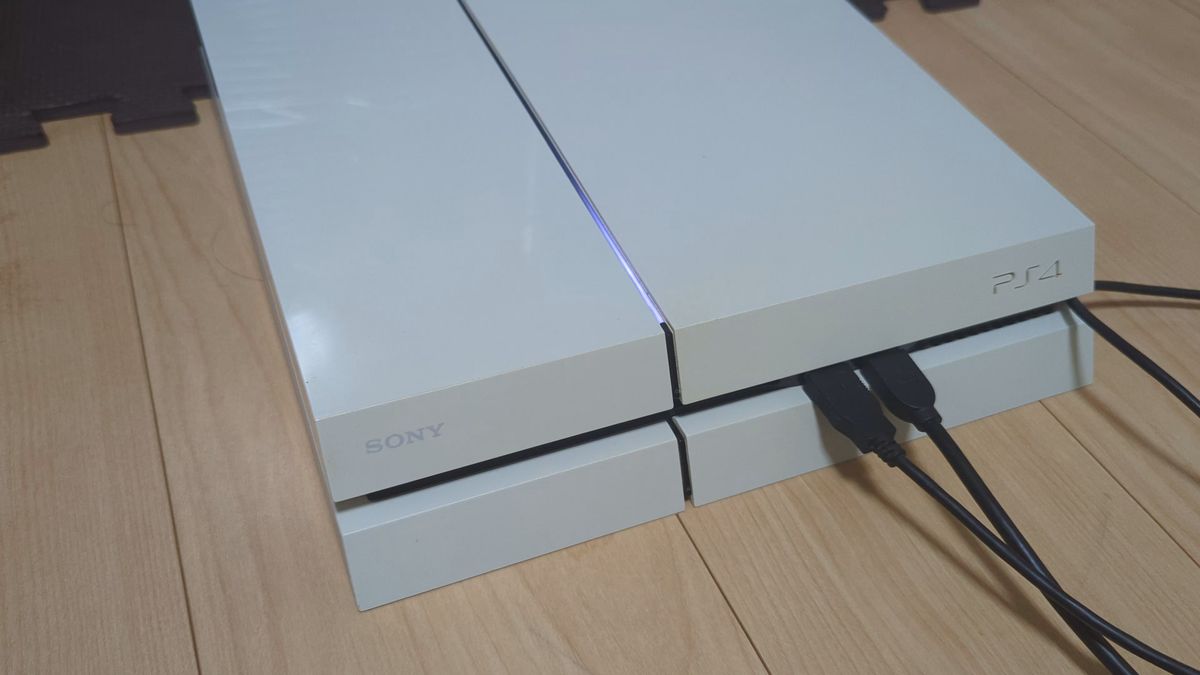 ※難あり PS4 初期型 白 コントローラー2つ ssd480gb