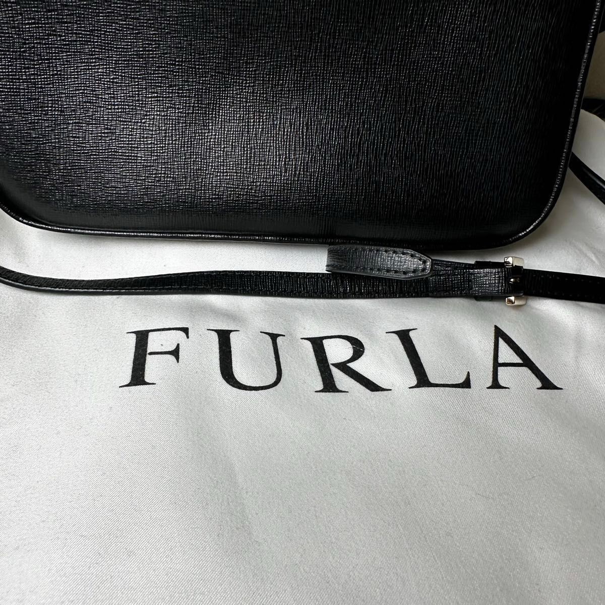美品】FURLA フルラ LILI リリー ショルダーバッグ ダブルジップ 美品】FURLA フルラ LILI リリー ショルダーバッグ ダブルジップ