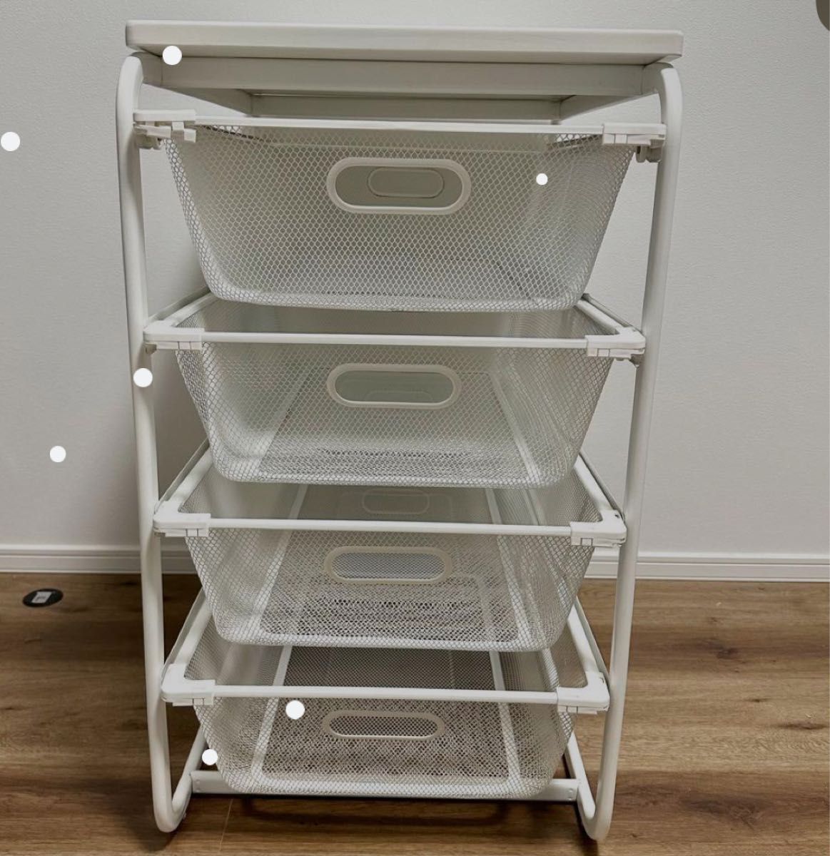 廃盤】IKEA ALGOT アルゴート4段 メッシュバスケット(天板付き 廃盤】IKEA ALGOT アルゴート4段 メッシュバスケット(天板付き