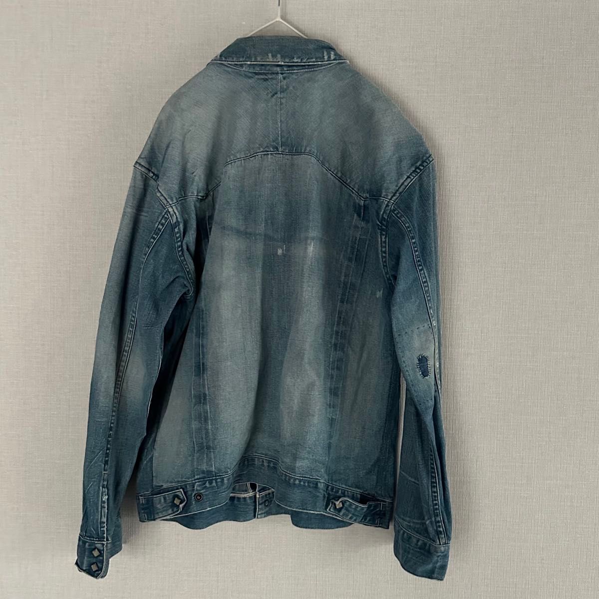 used》RRL デニムジャケット ダメージ 長袖 古着 デニム ラルフ used》RRL デニムジャケット ダメージ 長袖 古着 デニム ラルフ