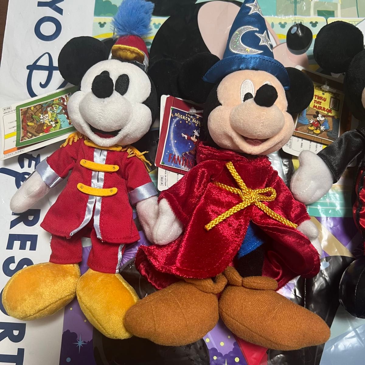 ミッキーマウス ぬいぐるみバッジ 4点セット ディズニー ミート ミッキーマウス ぬいぐるみバッジ 4点セット ディズニー ミート
