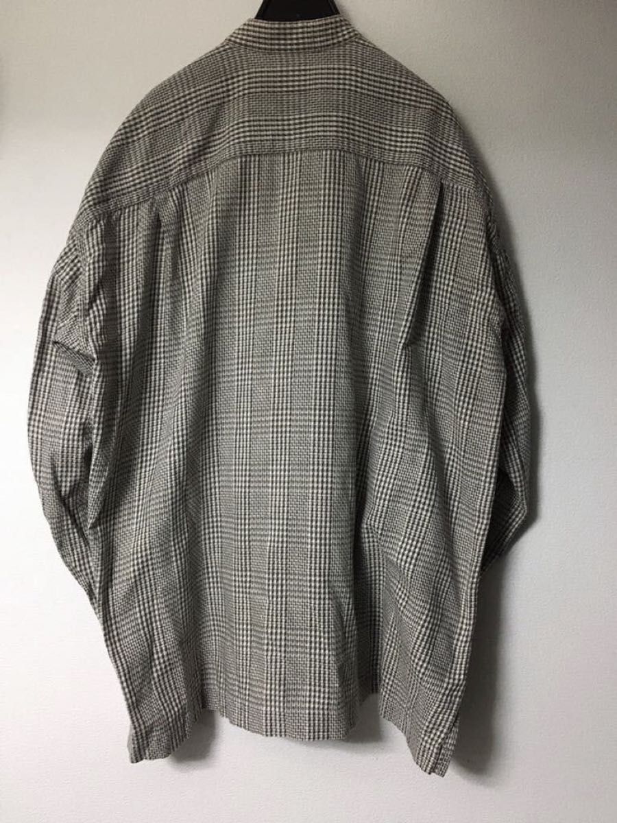 ISSEY MIYAKE MEN オールド 87SS 千鳥格子 スタンドカラーシャツ ISSEY MIYAKE MEN オールド 87SS 千鳥格子 スタンドカラーシャツ