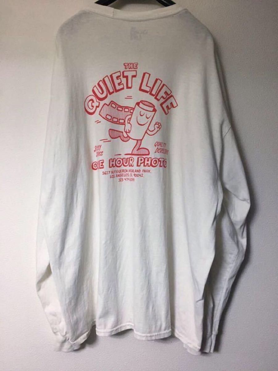 THE QUIET LIFE USA製 One Hour Photo L/STee 長袖 Tシャツ 白 THE QUIET LIFE USA製 One Hour Photo L/STee 長袖 Tシャツ 白