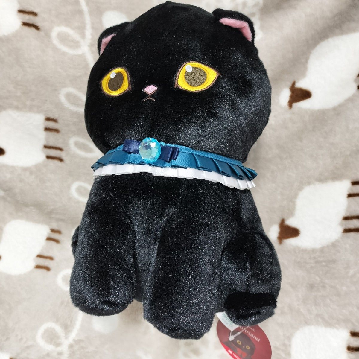 mofusand 黒仔猫にゃん BIGぬいぐるみ 青リボン|Yahoo!フリマ mofusand 黒仔猫にゃん BIGぬいぐるみ 青リボン|Yahoo!フリマ