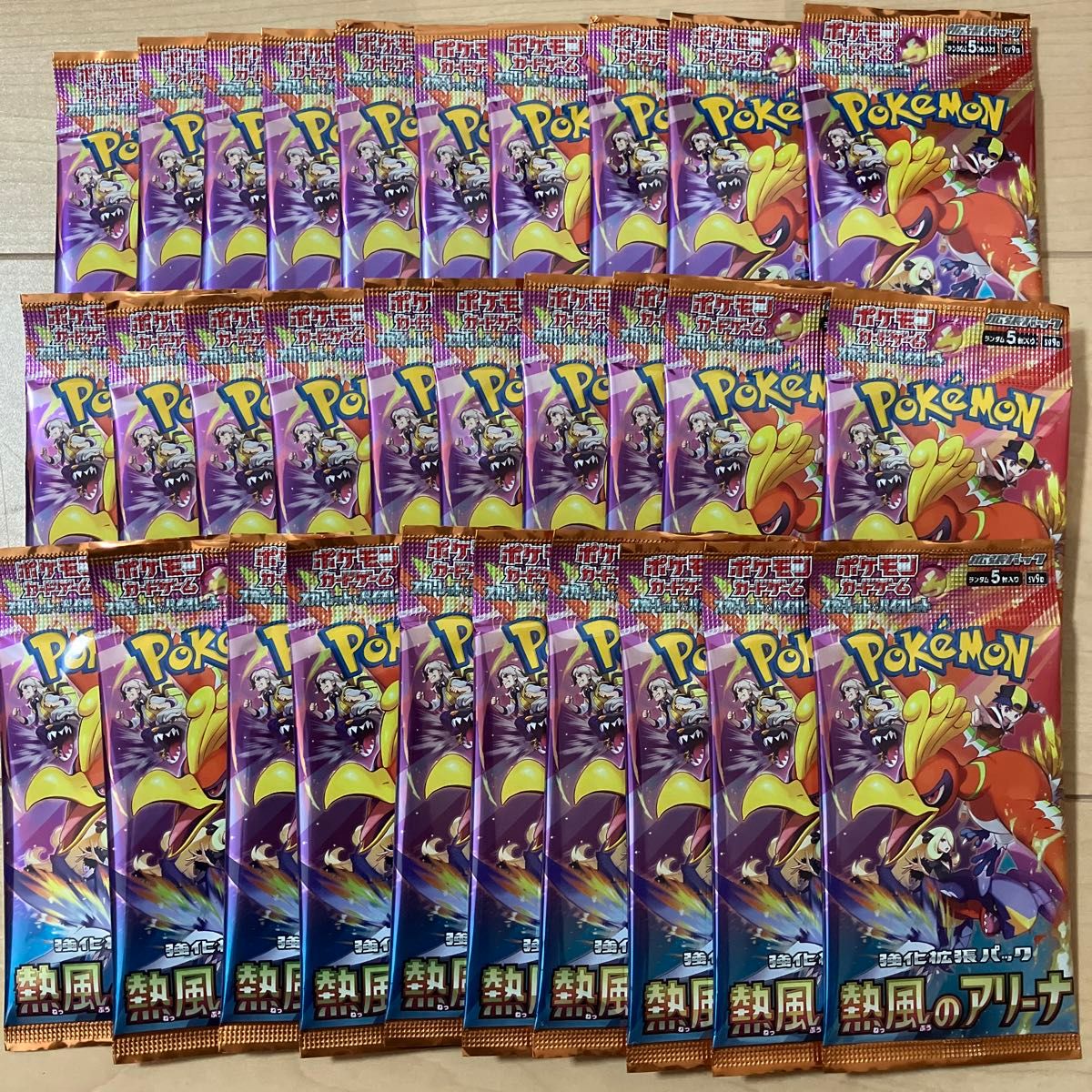 ポケモンカードゲーム 熱風のアリーナ 1BOX分 30パック 新品未 ポケモンカードゲーム 熱風のアリーナ 1BOX分 30パック 新品未