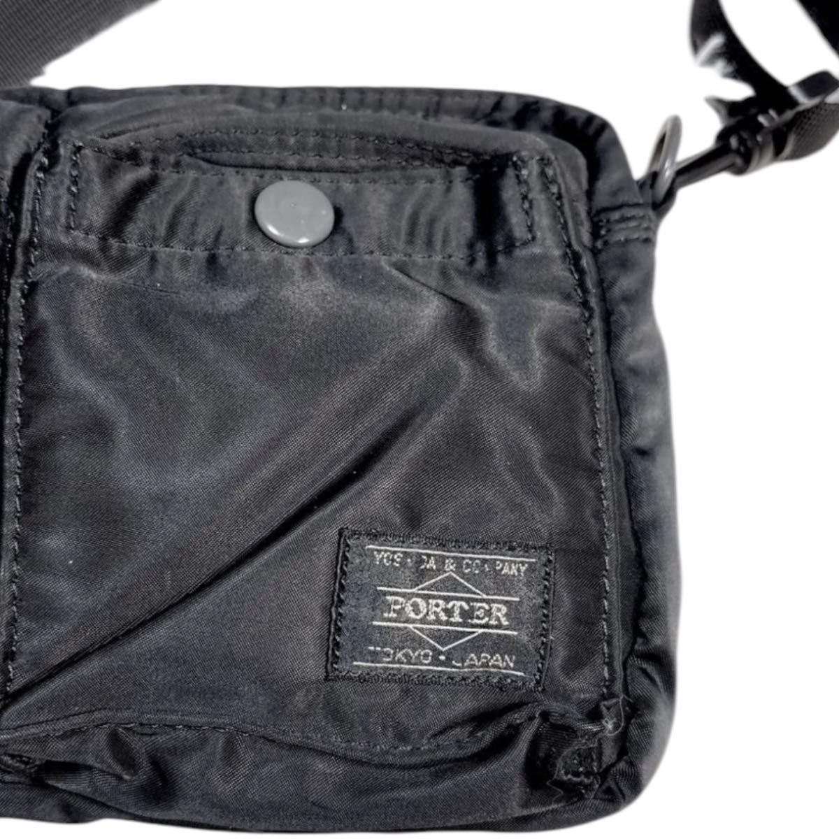 美品 吉田カバン PORTER ポーター タンカー ブラック ショルダー 美品 吉田カバン PORTER ポーター タンカー ブラック ショルダー