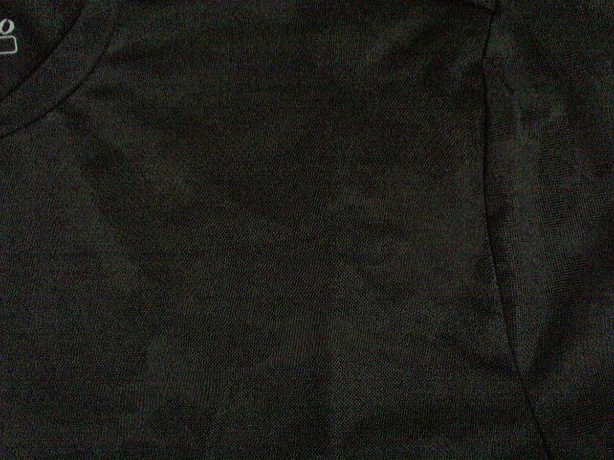 ★美品☆イグニオ【IGNIO】迷彩柄メッシュ地 半袖Tシャツ 黒　ブラック　M JASPO　カモフラメッシュ_判り辛いですが、迷彩柄状になってます