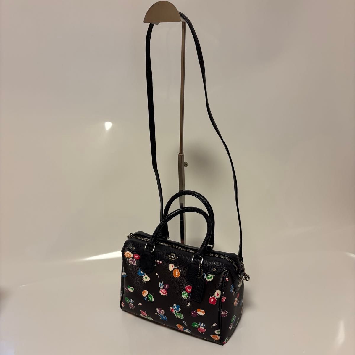 美品 COACH コーチ F37491 レザー 2WAY フラワー 花柄 ボストン 美品 COACH コーチ F37491 レザー 2WAY フラワー 花柄 ボストン