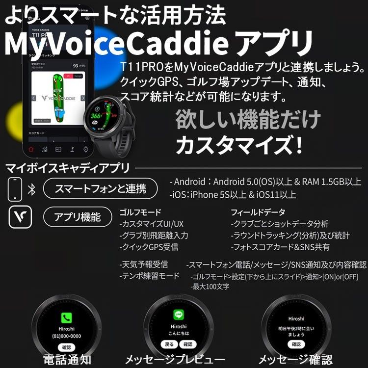 ボイスキャディ T11 PRO 腕時計型 GPSナビ|Yahoo!フリマ(旧 ボイスキャディ T11 PRO 腕時計型 GPSナビ|Yahoo!フリマ(旧