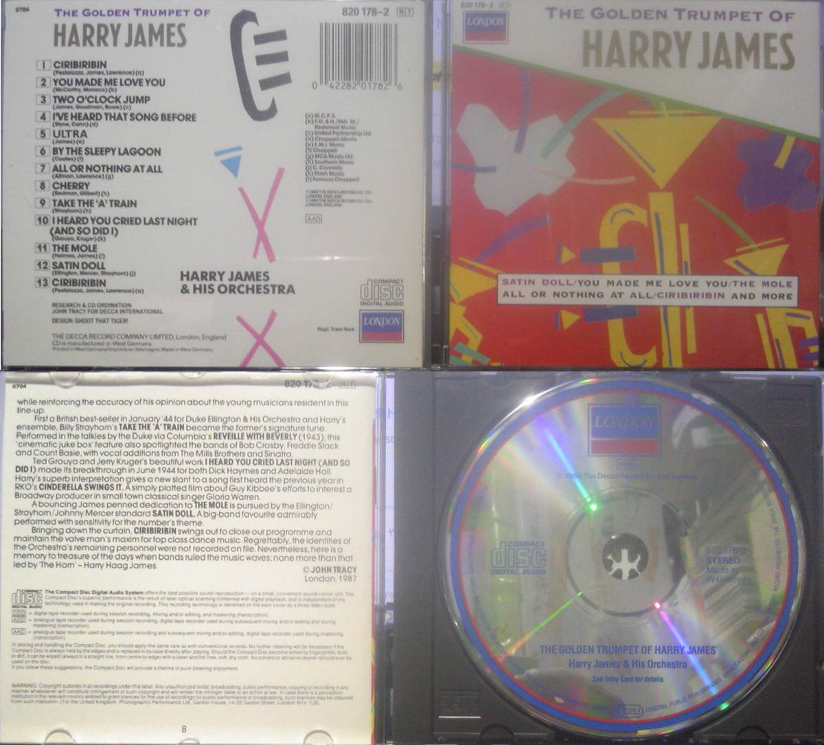 Two Classic Albums From Harry James & His Orchestra Soft Lights Sweet Trumpet / One Night Stand＋THE GOLDEN TRUMPET OF_画像3