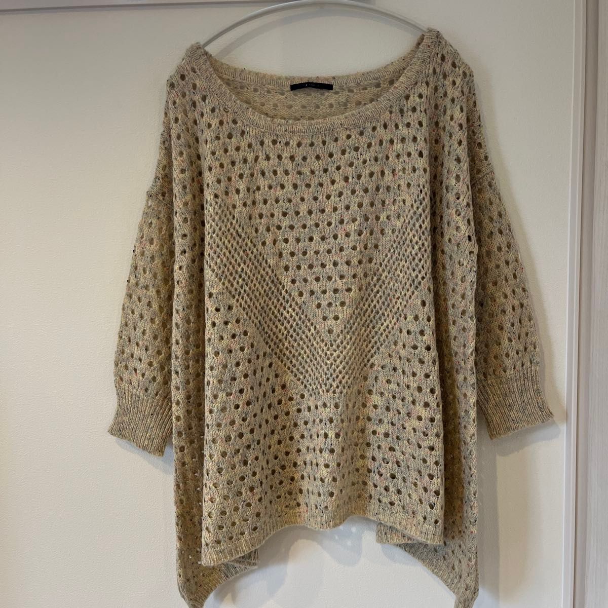 ZENISE ニット セーター 透かし編み オーバーサイズ 大人可愛い ZENISE ニット セーター 透かし編み オーバーサイズ 大人可愛い
