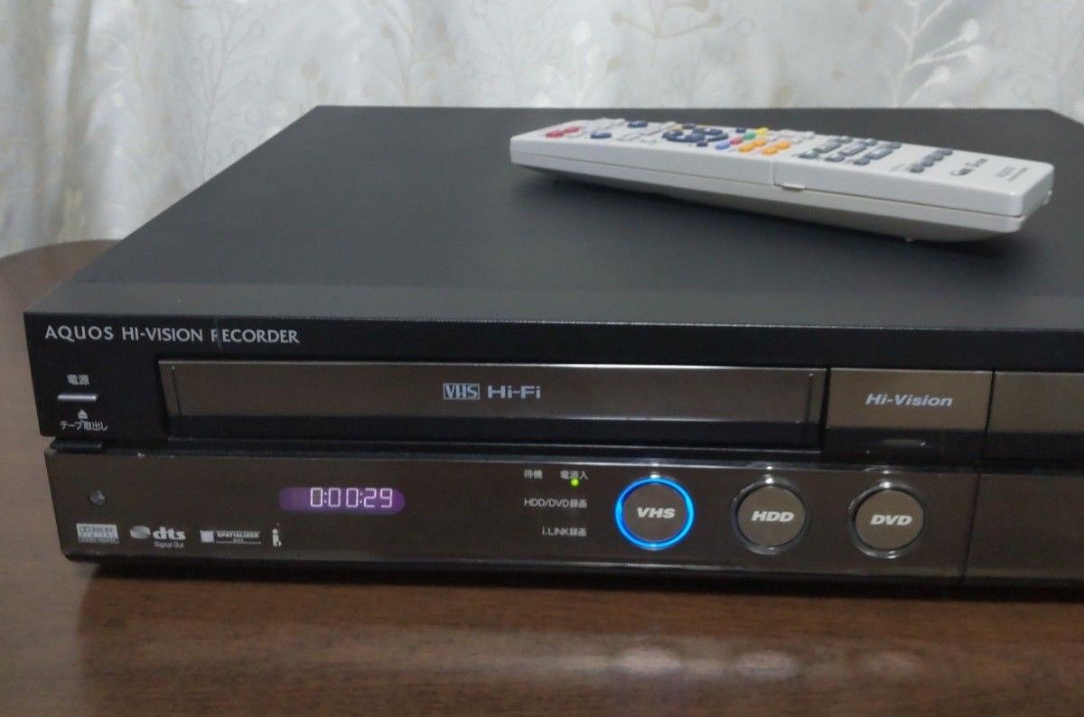 動作品シャープAQUOSビデオ一体型HDD/DVDレコーダー≪DV-ACV52 動作品シャープAQUOSビデオ一体型HDD/DVDレコーダー≪DV-ACV52