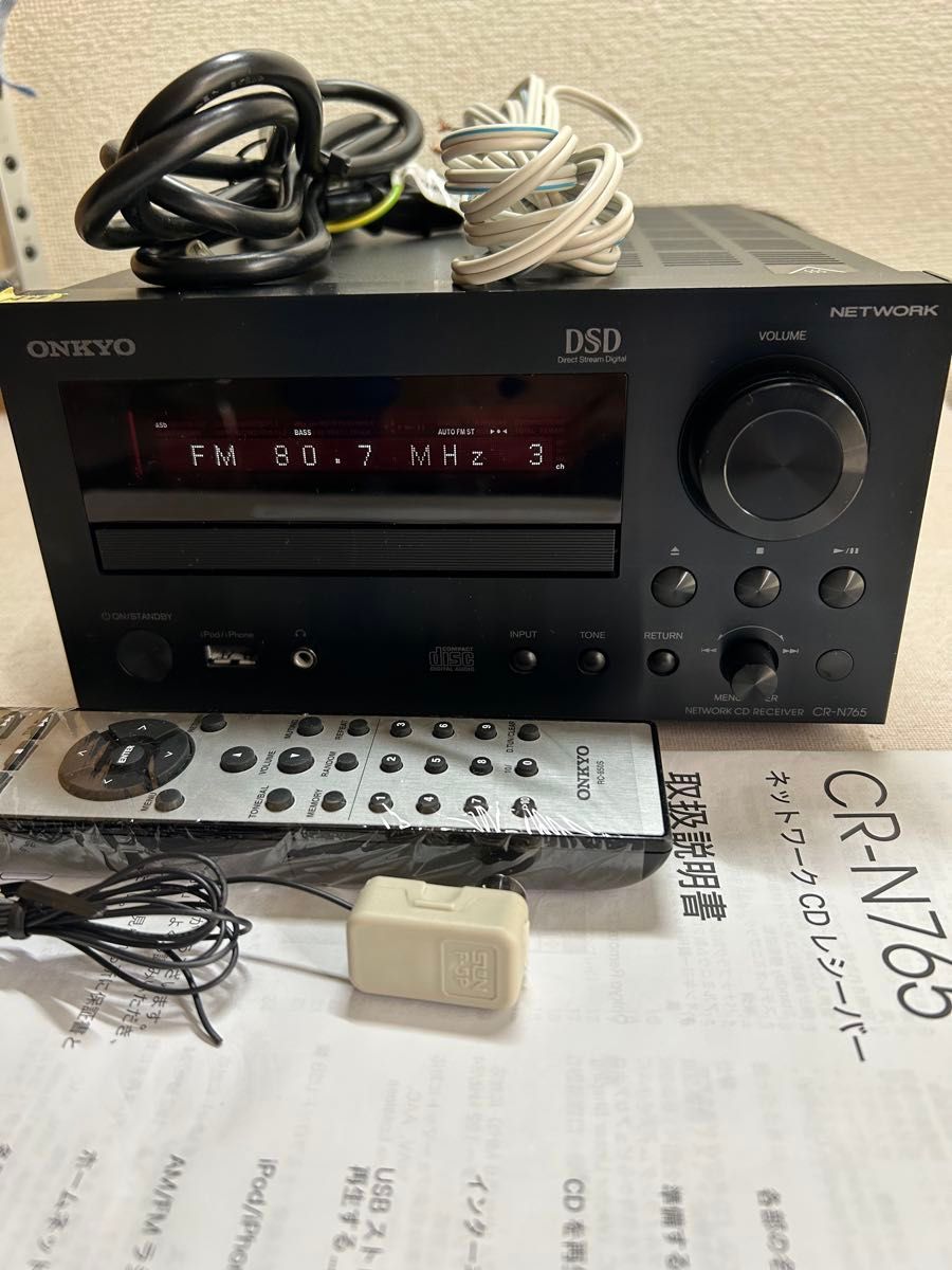 新到着 N12 整備美品 ハイレゾ対応 (B) CR-N765 オンキョー ONKYO ラジオ・コンポ