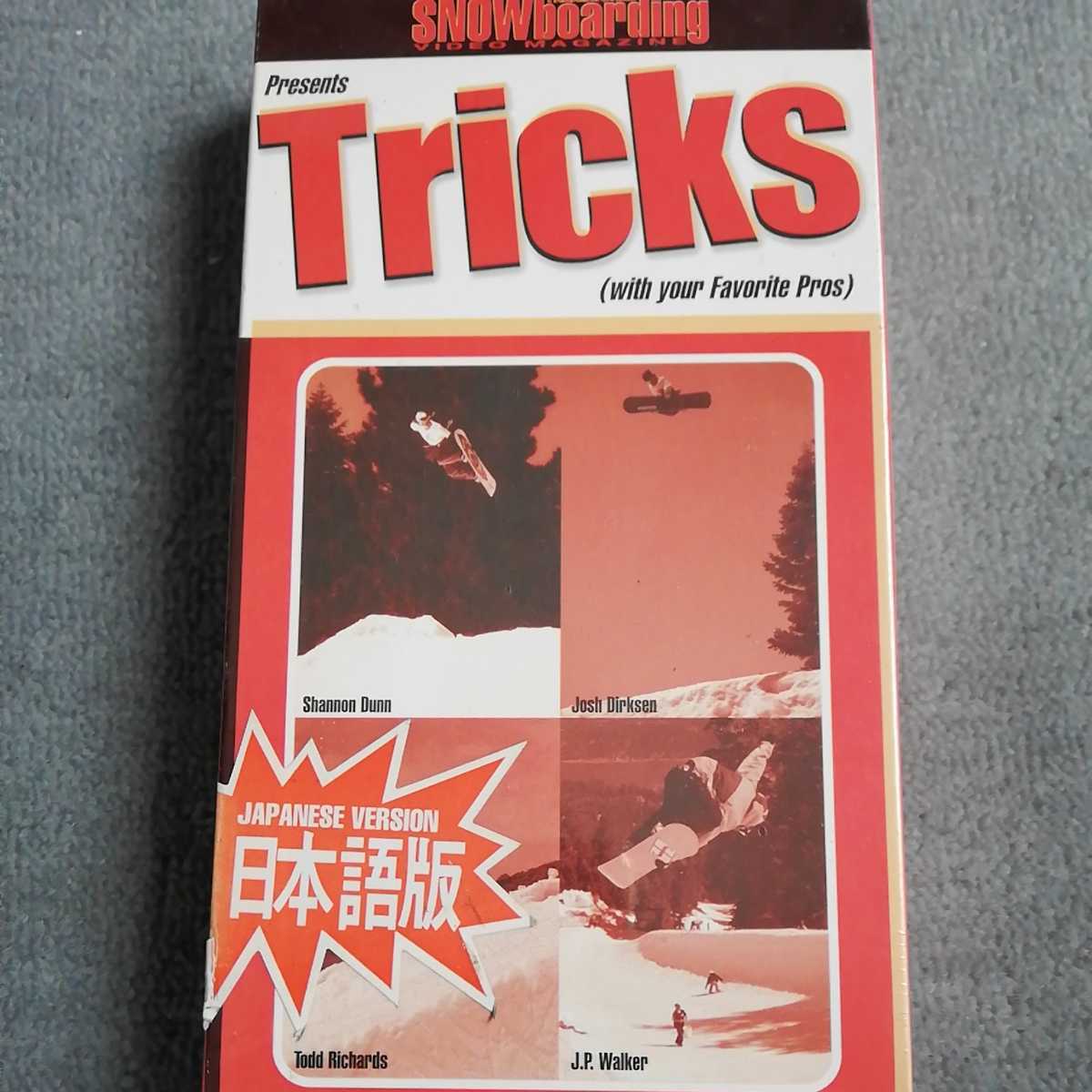 新品未使用正規品本物スノーボードVHSビデオテープ　Tricks日本語版　送料無料_画像3