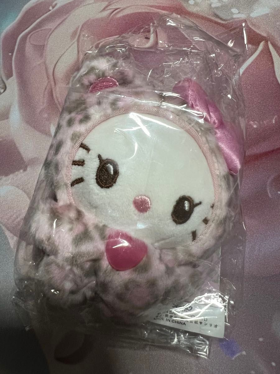 ハローキティ ヒョウ柄 マスコット ぬいぐるみキーホルダー ハローキティ ヒョウ柄 マスコット ぬいぐるみキーホルダー