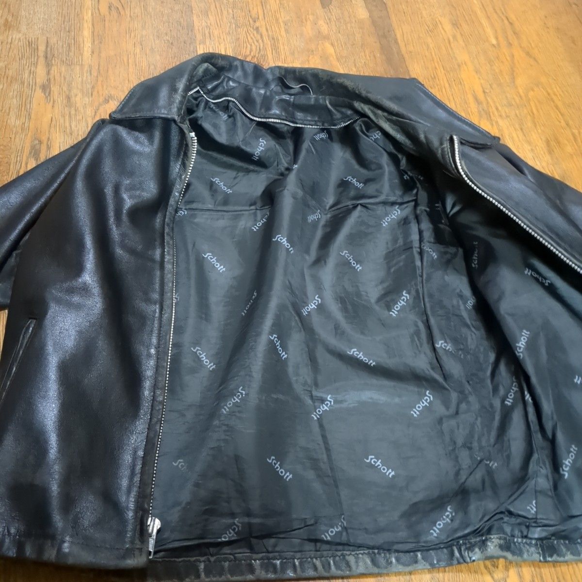 ショット シングルライダース 牛革 ブラック schott レザー ショット シングルライダース 牛革 ブラック schott レザー
