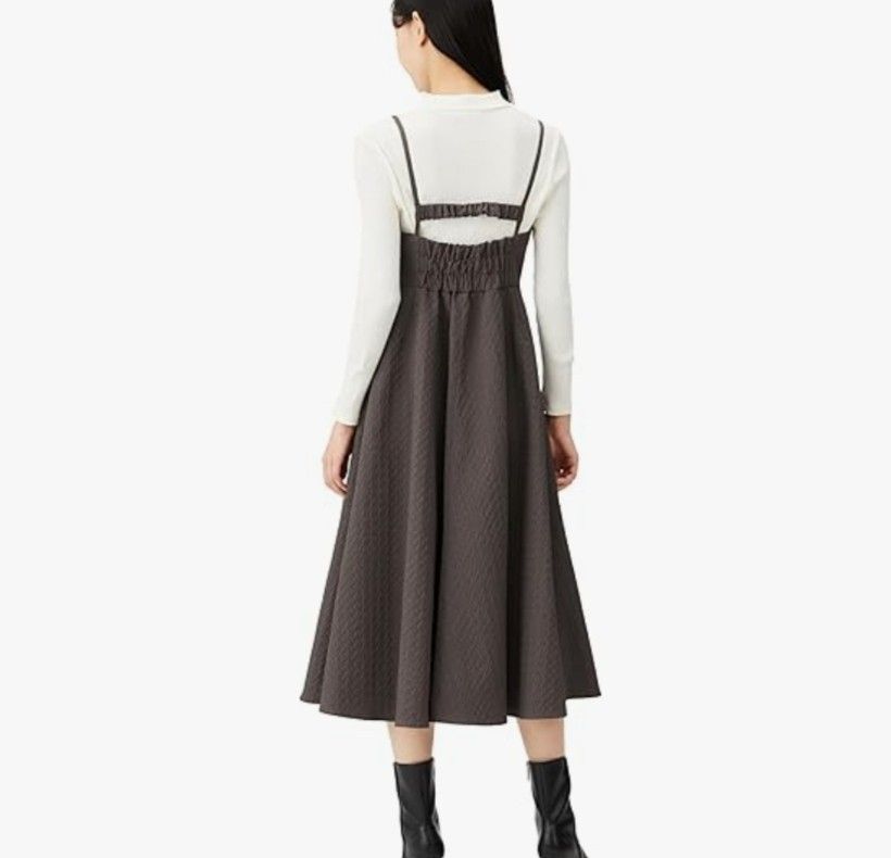 セルフォード 23SS バックデザインフレアキャミワンピース レディース 36