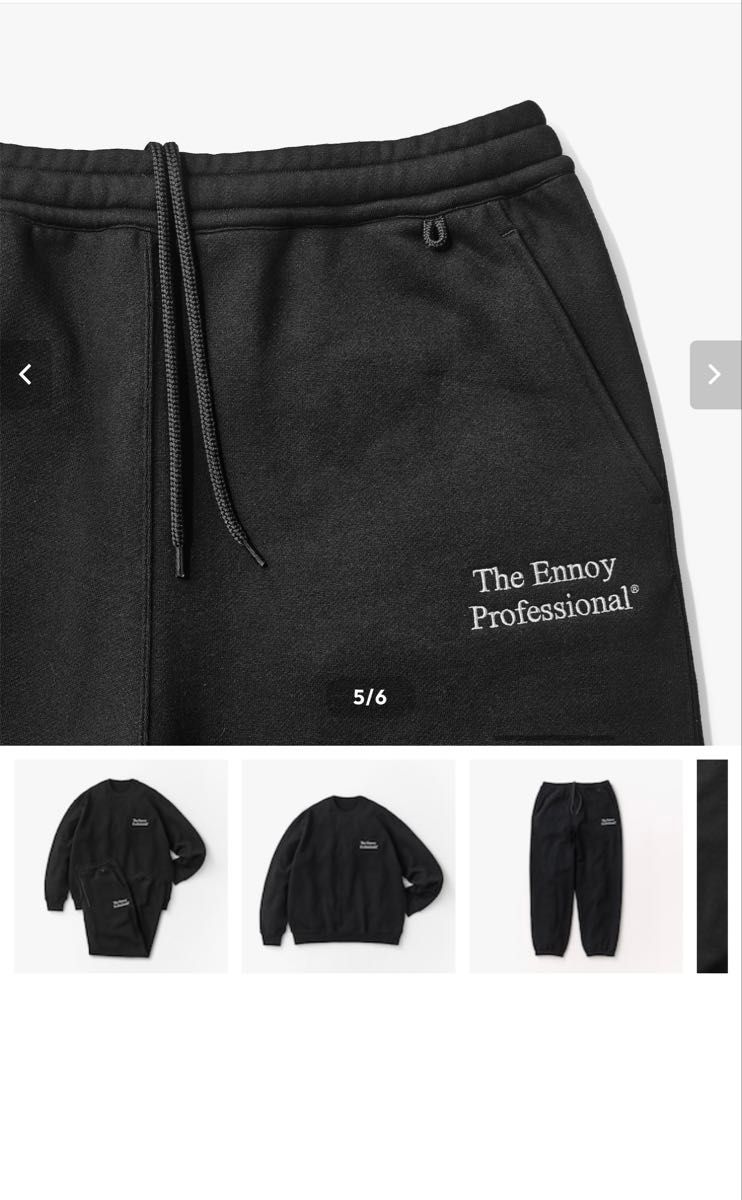ENNOY エンノイ 25SS PROFESSIONAL CREW SWEAT SET UP XXL 新品 ENNOY エンノイ 25SS PROFESSIONAL CREW SWEAT SET UP XXL 新品