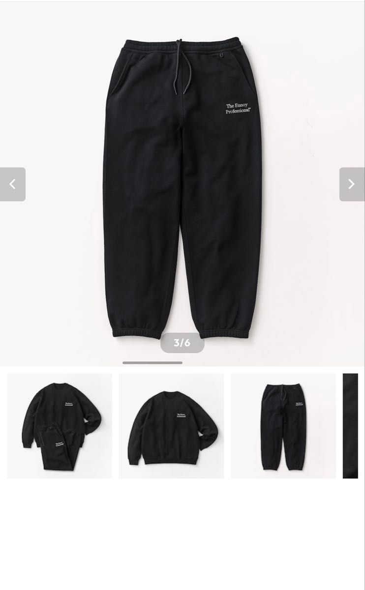 ENNOY エンノイ 25SS PROFESSIONAL CREW SWEAT SET UP XXL 新品 ENNOY エンノイ 25SS PROFESSIONAL CREW SWEAT SET UP XXL 新品