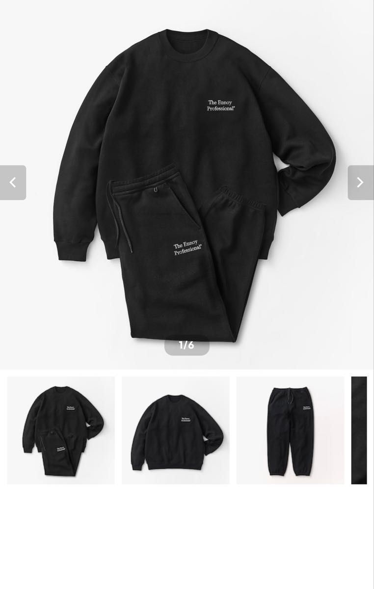 ENNOY エンノイ 25SS PROFESSIONAL CREW SWEAT SET UP XXL 新品 ENNOY エンノイ 25SS PROFESSIONAL CREW SWEAT SET UP XXL 新品