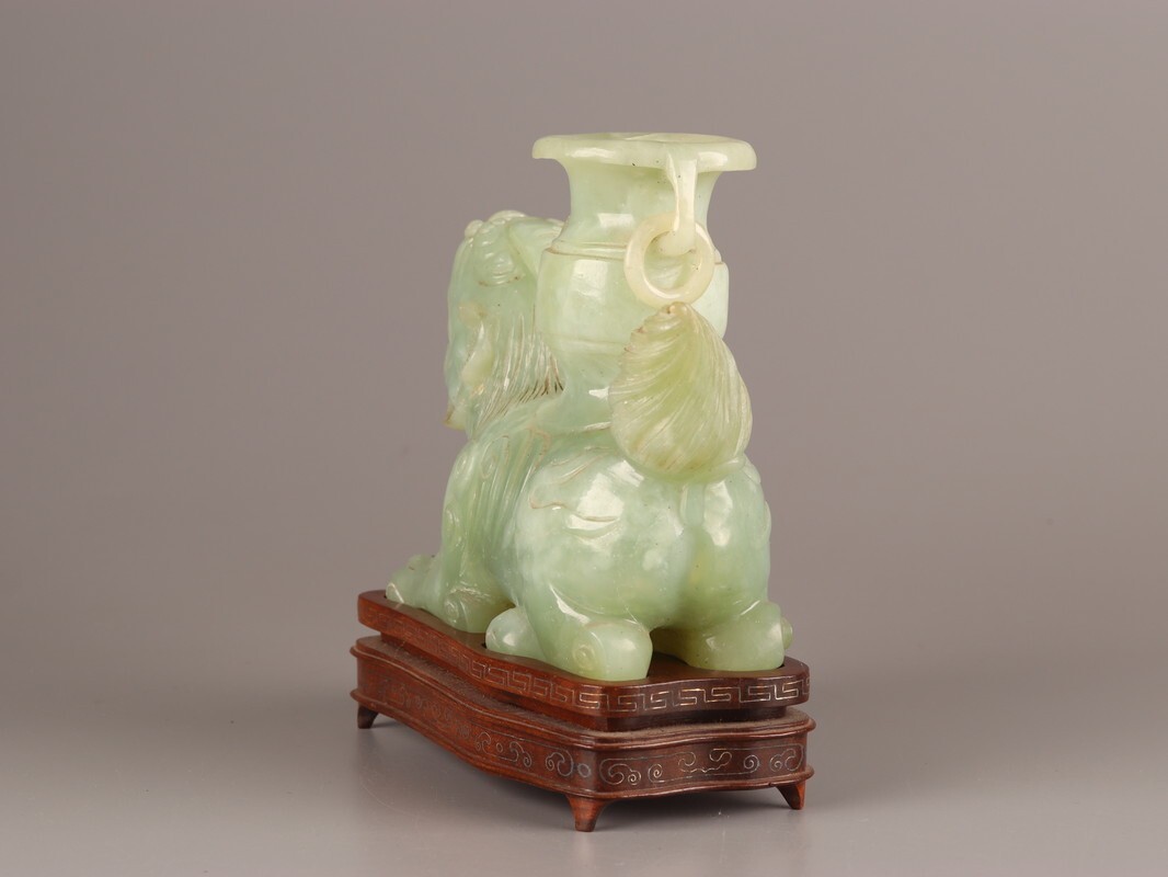 中国古玩 唐物 緑砡石 翡翠 遊環 置物 香炉 時代物 極上品 初 中国古玩 唐物 緑砡石 翡翠 遊環 置物 香炉 時代物 極上品 初