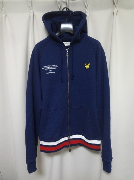 【新品】 Lyle & Scott 日本製 スウェット パーカー タイト 細身 スリム