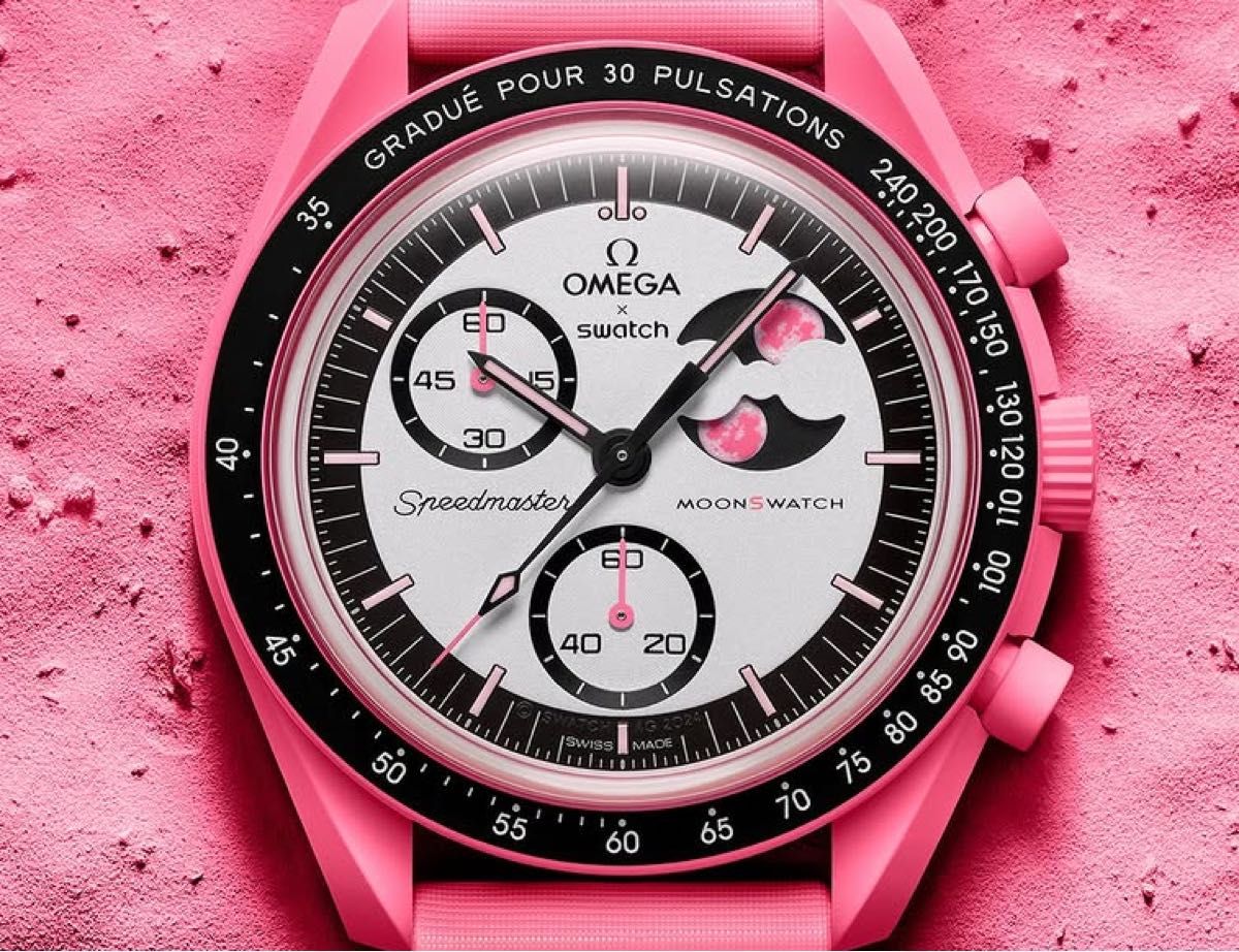 SWATCH OMEGA BIOCERAMIC MOONPHASE PINK|Yahoo!フリマ(旧 SWATCH OMEGA BIOCERAMIC MOONPHASE PINK|Yahoo!フリマ(旧