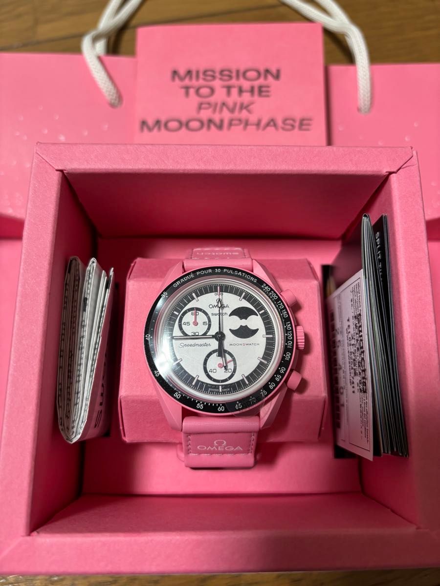 SWATCH OMEGA BIOCERAMIC MOONPHASE PINK|Yahoo!フリマ(旧 SWATCH OMEGA BIOCERAMIC MOONPHASE PINK|Yahoo!フリマ(旧