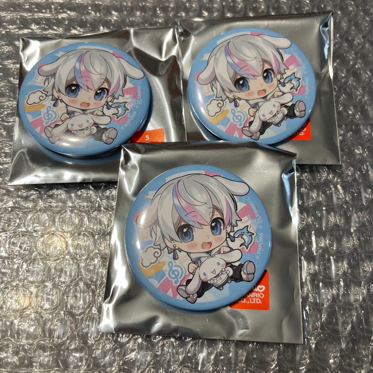 シクフォニ 雨乃こさめ サンリオデフォ サンリオ 缶バッチ シクフォニ サンリオ ランダム缶バッジ デフォ 3個 雨乃こさめ