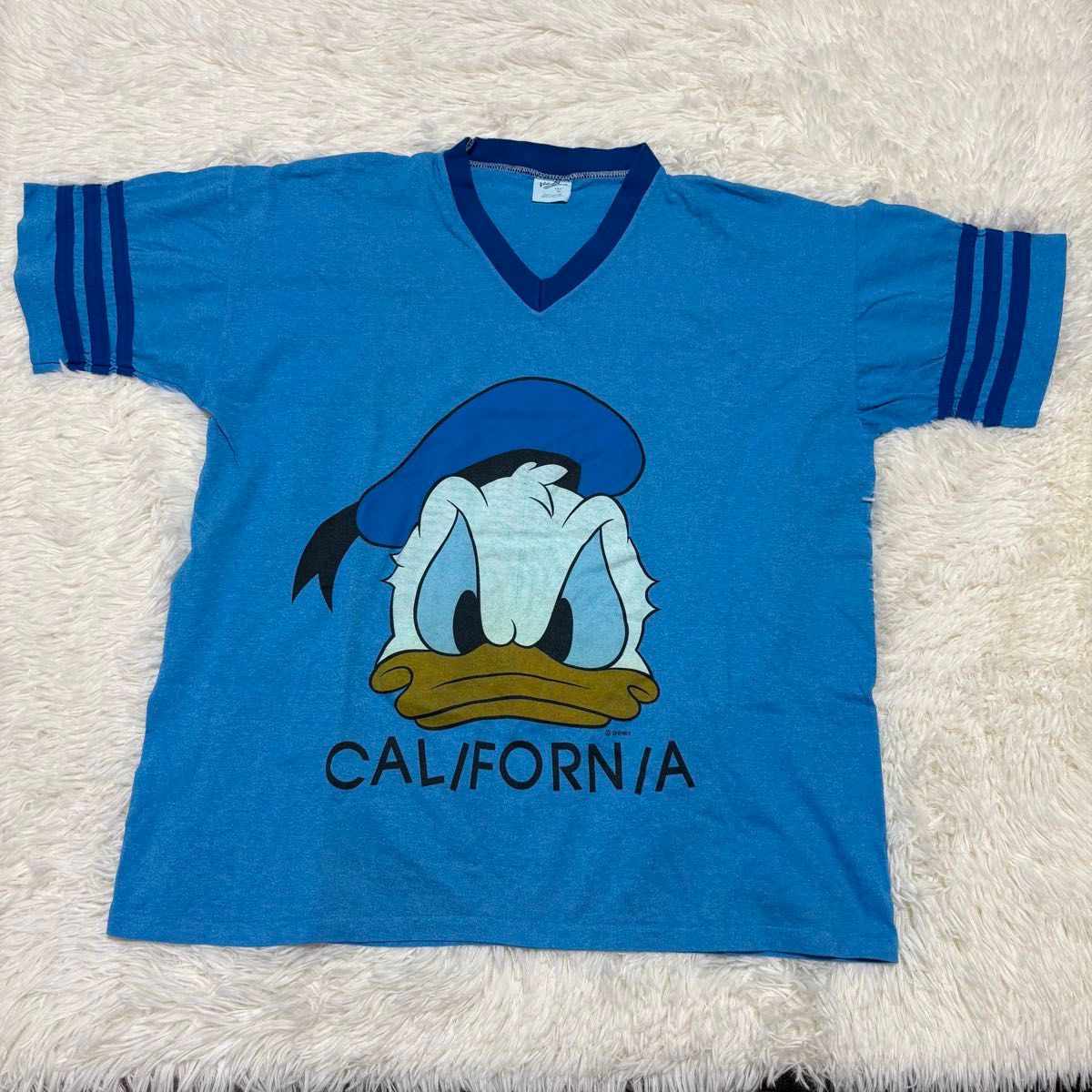 ビンテージ 90s USA製 ドナルドダック でかプリント 半袖 T ビンテージ 90s USA製 ドナルドダック でかプリント 半袖 T
