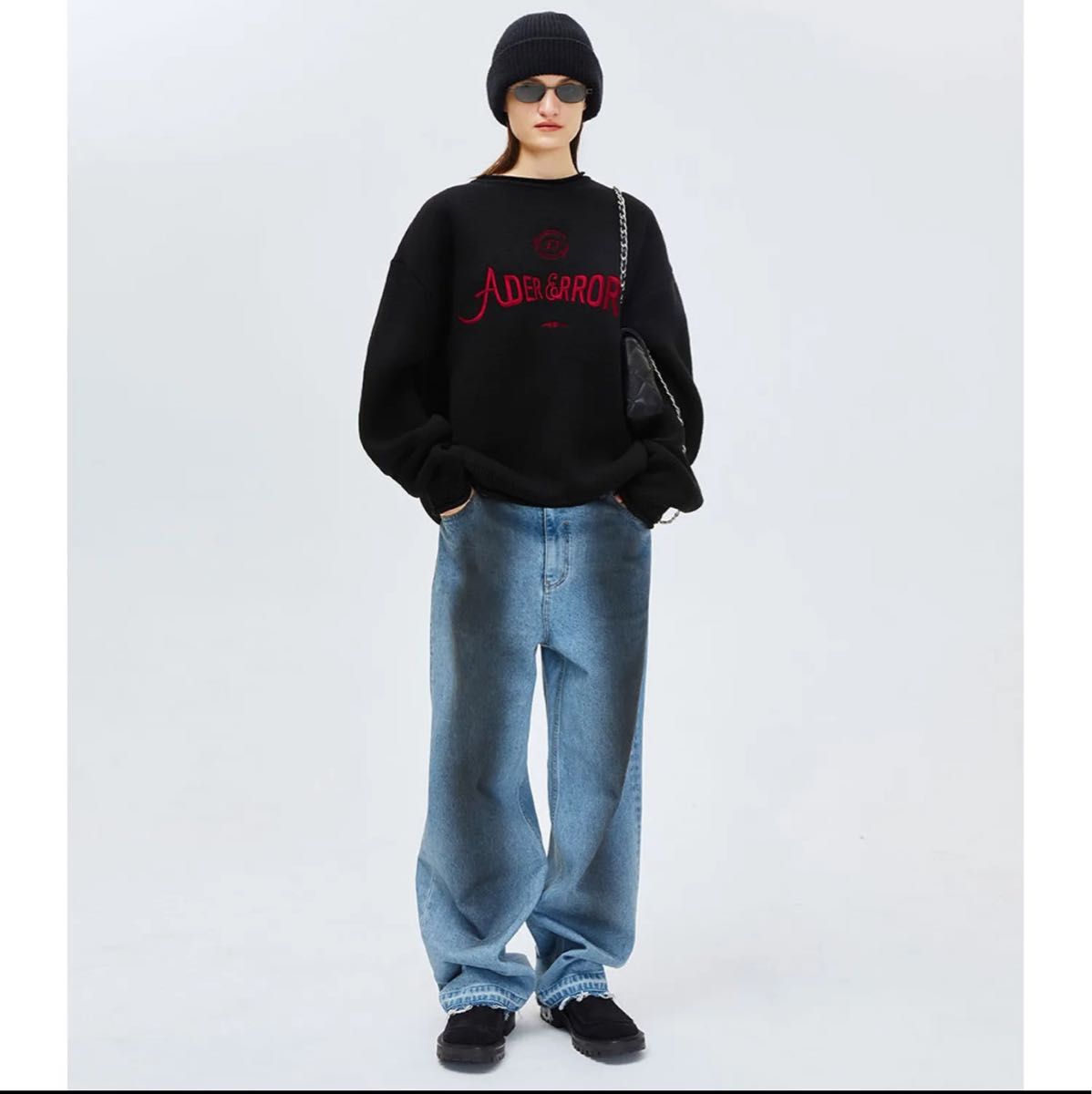 ADER ERROR アーダーエラー Verif logo knit 赤×黒|Yahoo ADER ERROR アーダーエラー Verif logo knit 赤×黒|Yahoo